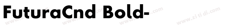 FuturaCnd Bold字体转换